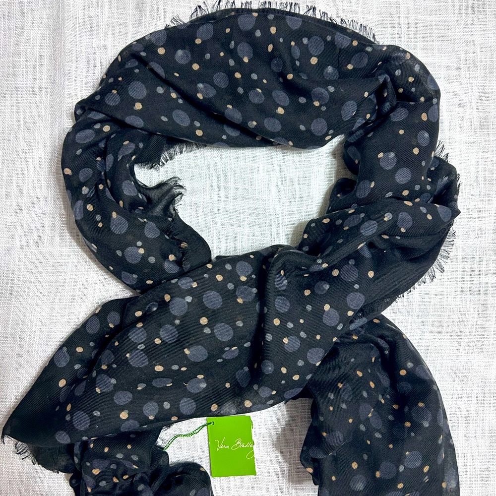 Vera Bradley Printed Poly Scarf - Concerto Dots